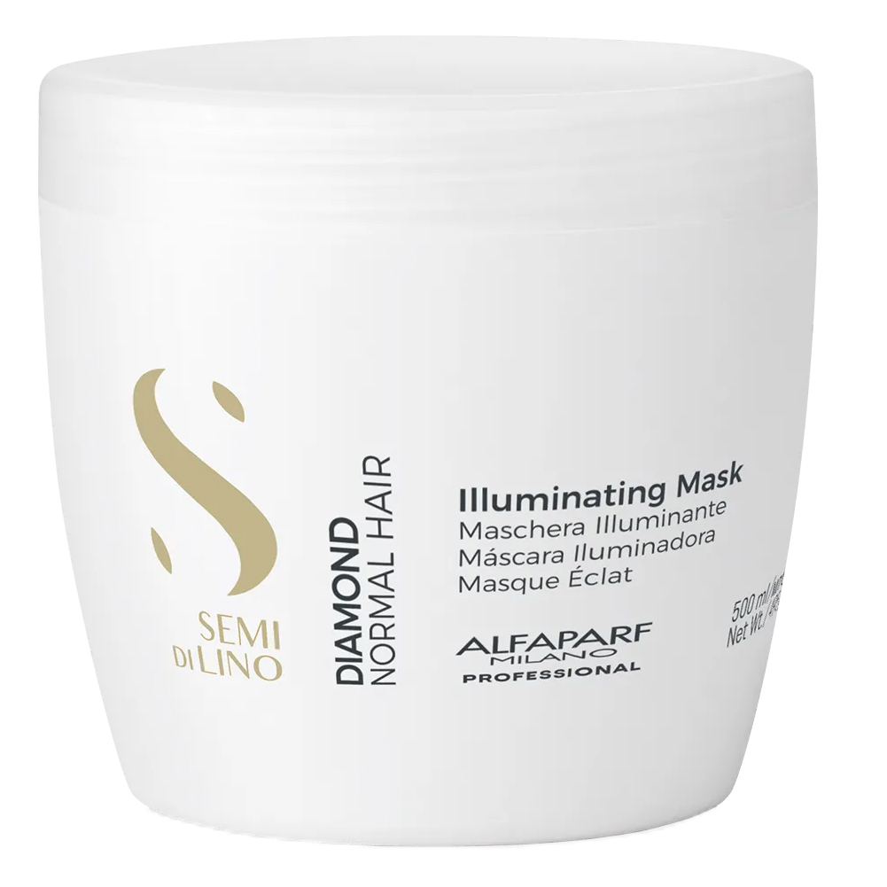 ALFAPARF MASK SEMI DI LINO DIAMANTE ILLUMINATING  X 500 ML.